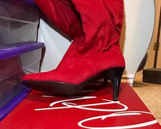 Impo Telly Red Suede Dress Boots