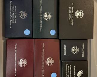 Silver commemorative coins