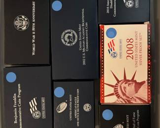 Silver commemorative coins