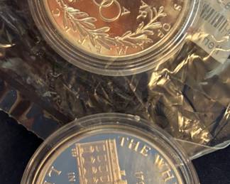 Silver commemorative coins