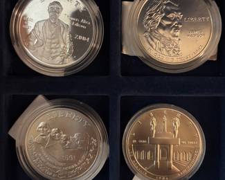 Silver commemorative coins