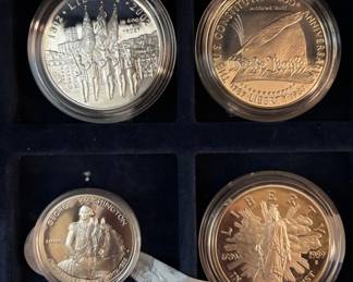 Silver commemorative coins
