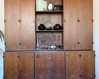 Milo Baughman walnut buffet