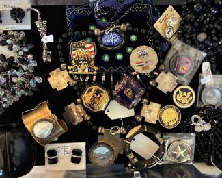 Jewelry including a replica of Elizabeth Taylor's necklace for Santa Fe