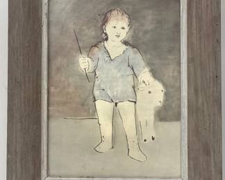 Pablo Picasso his son Paul "The little shepherd" print