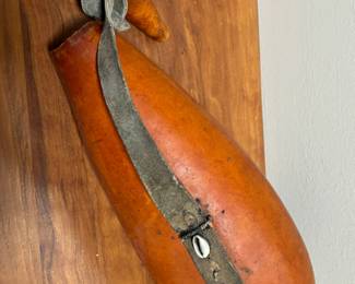 Maasai Beaded Milk Gourd Container Kenya