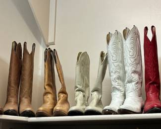 Custom made dancing boots by Larry Mahan, El Paso size 6