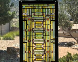 Frank Lloyd Wright foundation stained glass