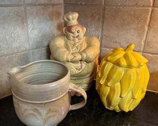 Chef Pierre cookie jar, Wide Ruins MCM cookie jar