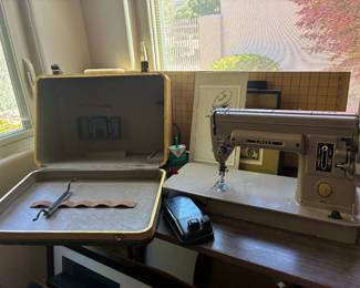 Singer sewing machine in original case