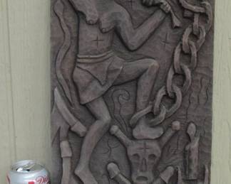 Unique Wood Wall Plaque