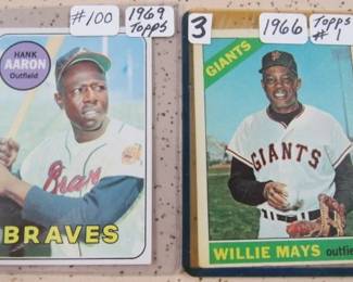 Hank Aaron & Willie Mays Baseball Cards