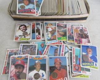Baseball & Football Cards w/Coins