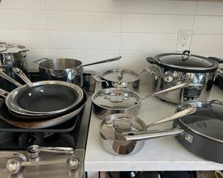 Mostly All-Clad pots