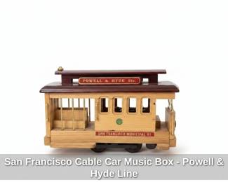 San Francisco Cable Car Music Box Powell Hyde Line