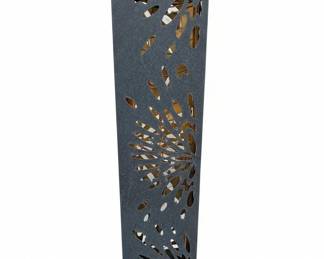 Modern Outdoor Lantern with Abstract Cutout Design