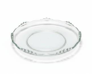 Silver Plated Sugar Bowl and Tongs Set on Glass Tray second image