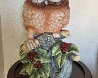Collection of Franklin Mint Ceramic Owl Figurines second image