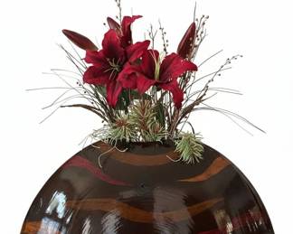 Decorative Wall Vase with Artificial Flowers