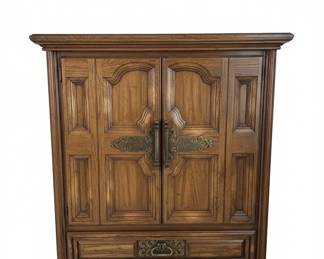 Vintage Stanley Furniture Italian Neoclassical Armoire