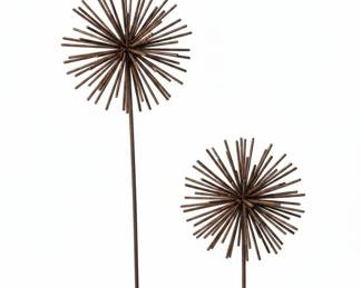 Metal Garden Art Dandelion Seed Head Sculptures second image