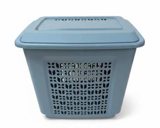 Plastic Laundry Basket with Lid