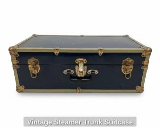 Vintage Steamer Trunk Suitcase