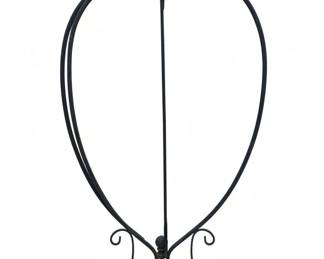 Wrought Iron HeartShaped Plant Stand or Wall Decor