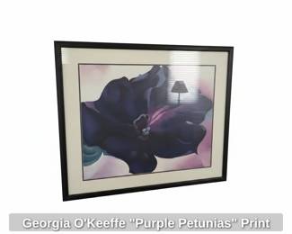 Georgia OKeeffe Purple Petunias Print second image