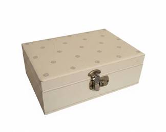 Vintage Mele Co. TwoTier Jewelry Box with Floral Pattern