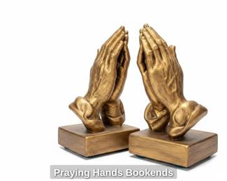 Praying Hands Bookends