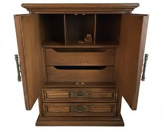 Vintage Stanley Furniture Italian Neoclassical Armoire second image