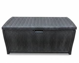 Suncast Gallon Resin Wicker Deck Box