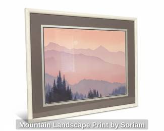 Mountain Landscape Print by Soriam
