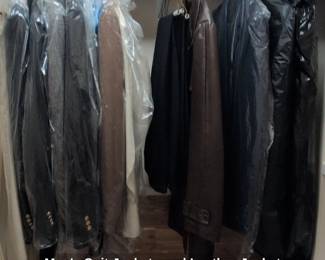 Mens Suit Jackets and Leather Jacket Assortment