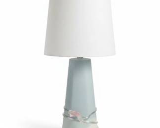 Varina Pale Blue Ceramic Table Lamps Set of second image