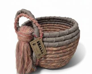 IZANNA HandWoven Rope Basket with Tassel