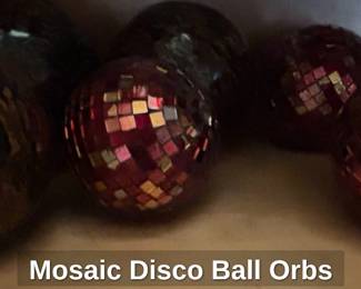 Mosaic Disco Ball Orbs