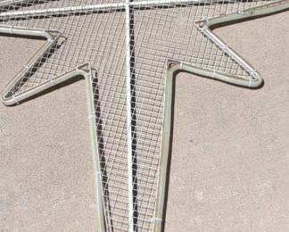 Vintage Lighted Wire Mesh Star Ornament