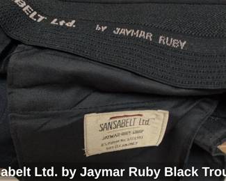 Sansabelt Ltd. by Jaymar Ruby Black Trousers second image