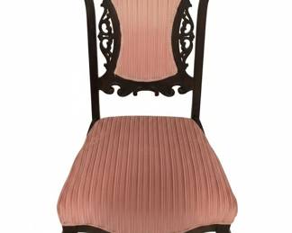 Victorian Rococo Revival Rosewood Side Chair