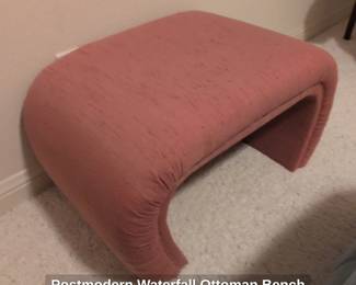 Postmodern Waterfall Ottoman Bench