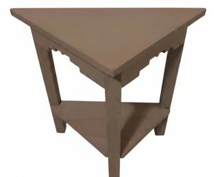 International Concepts Unfinished Wood Corner Accent Table