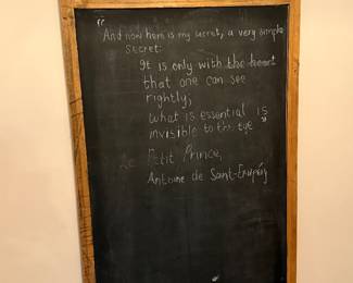 Large Framed Chalk Board