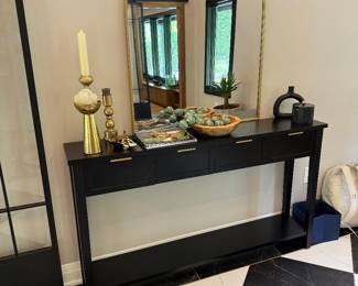 Modern Console Table and Mirror