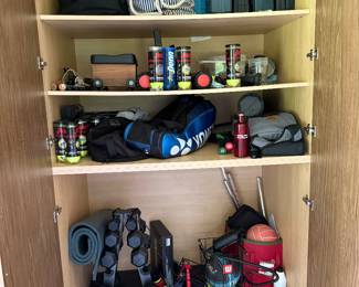 Tools, Dumbell Set, Tennis Items