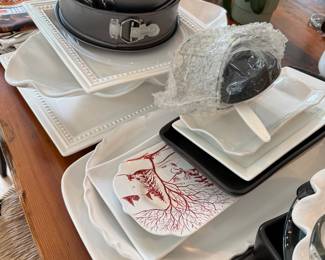 Lots of White Platters