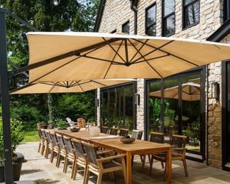 Several Outdoor Umbrellas