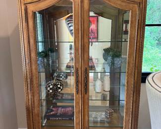 Cabinet with Glass Shelves - Lights Up