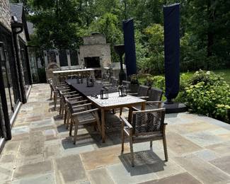 Large Set of Outdoor Teak Furniture